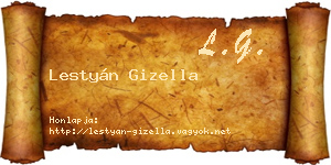 Lestyán Gizella névjegykártya